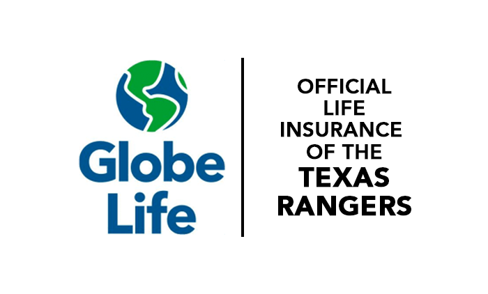gl03 Texas Rangers and Globe Life Logo